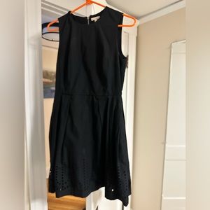 Black eyelet dress